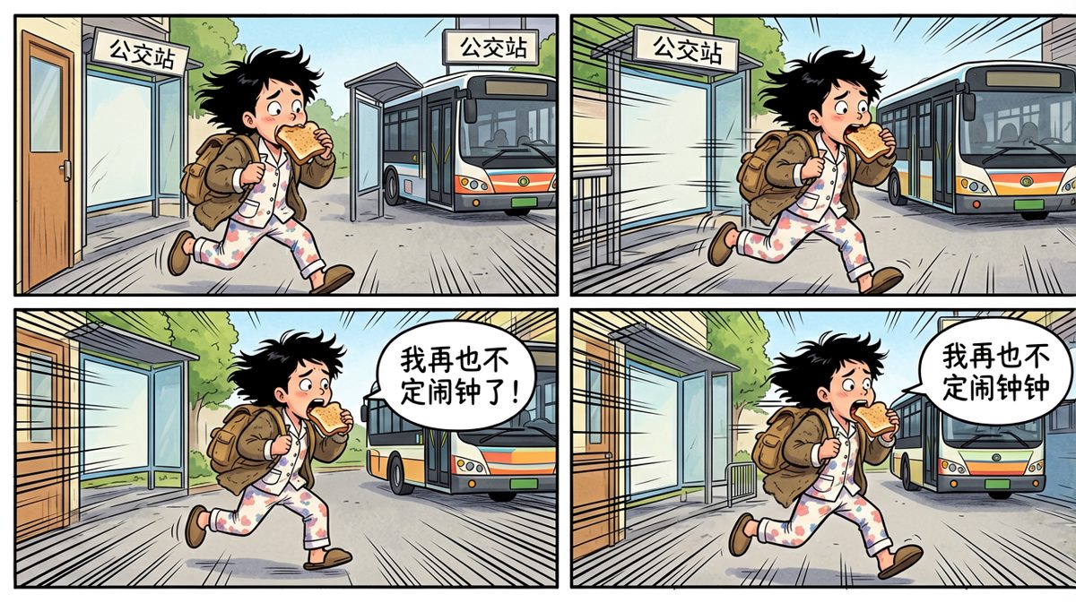 早高峰公交车，等我！！！