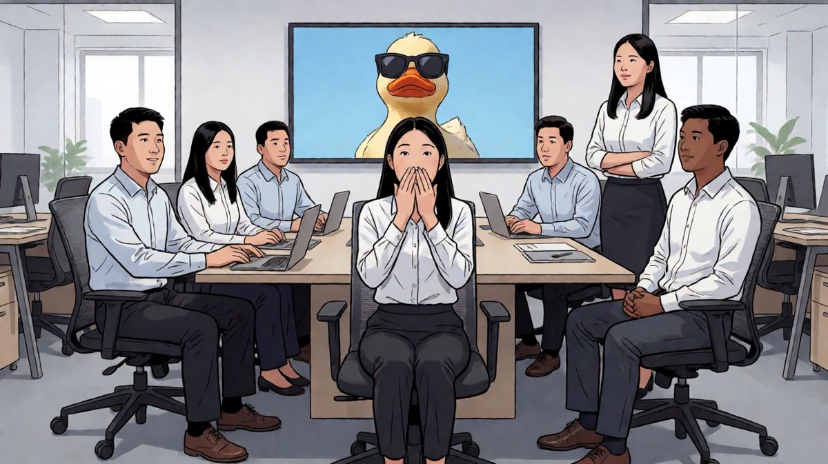 同事们憋笑憋到内伤，场面一度失控