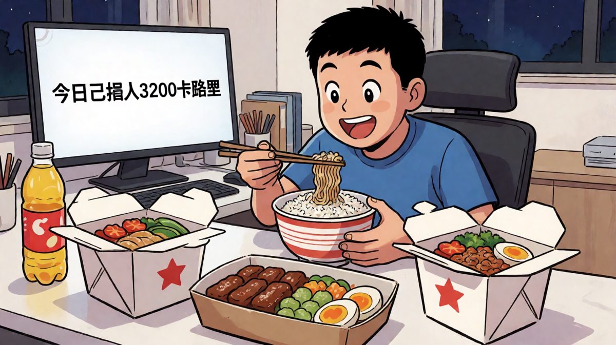晚饭就是：少吃一口就亏大了！
