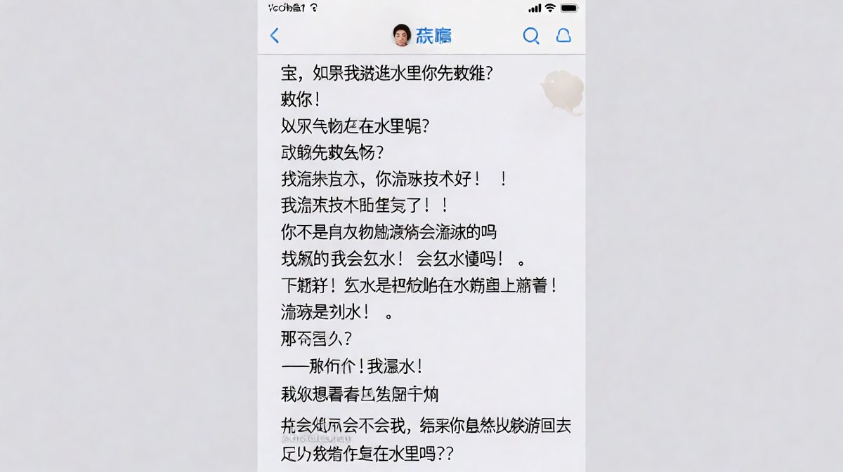 一个假设性问题引发的 swimming skills 鉴定风波。