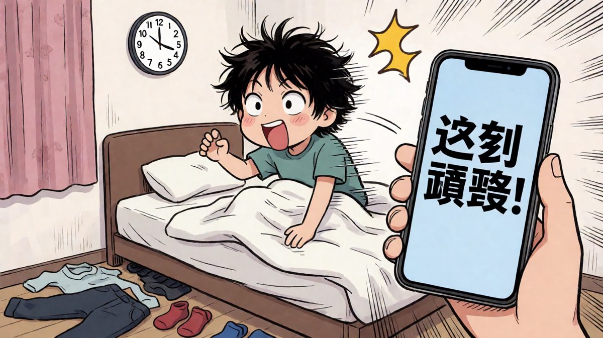 猛然惊醒，发现快要迟到了