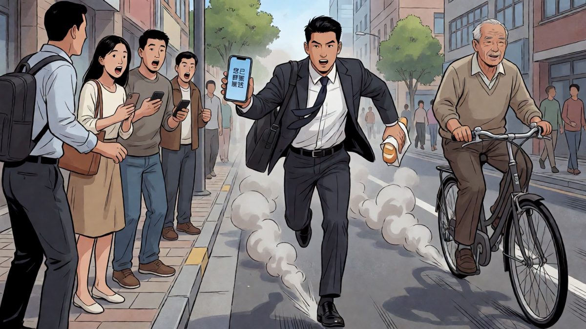 以百米冲刺的速度赶往公司