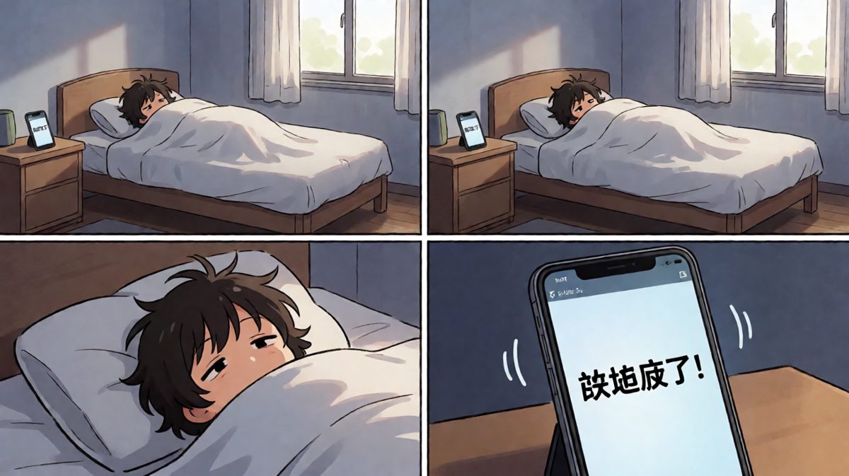 闹钟响了，但人被窝封印了