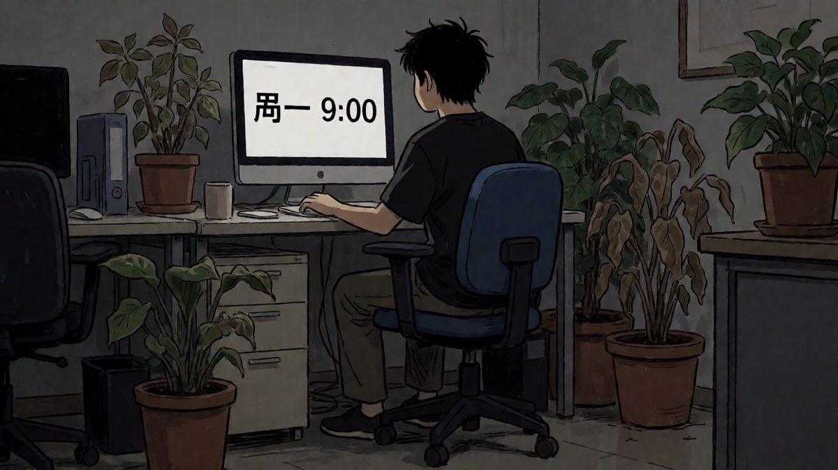 周一早上的我：人已到，魂还在路上