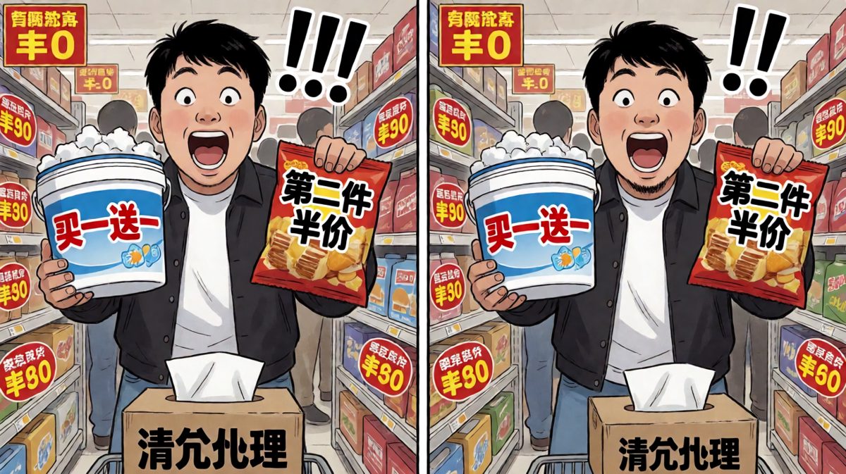 看到打折就停不下来