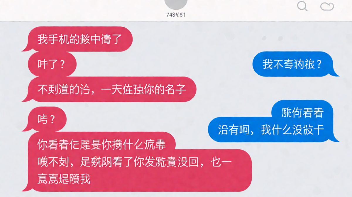 手机中毒：甩锅未遂，最终承认自己已读不回