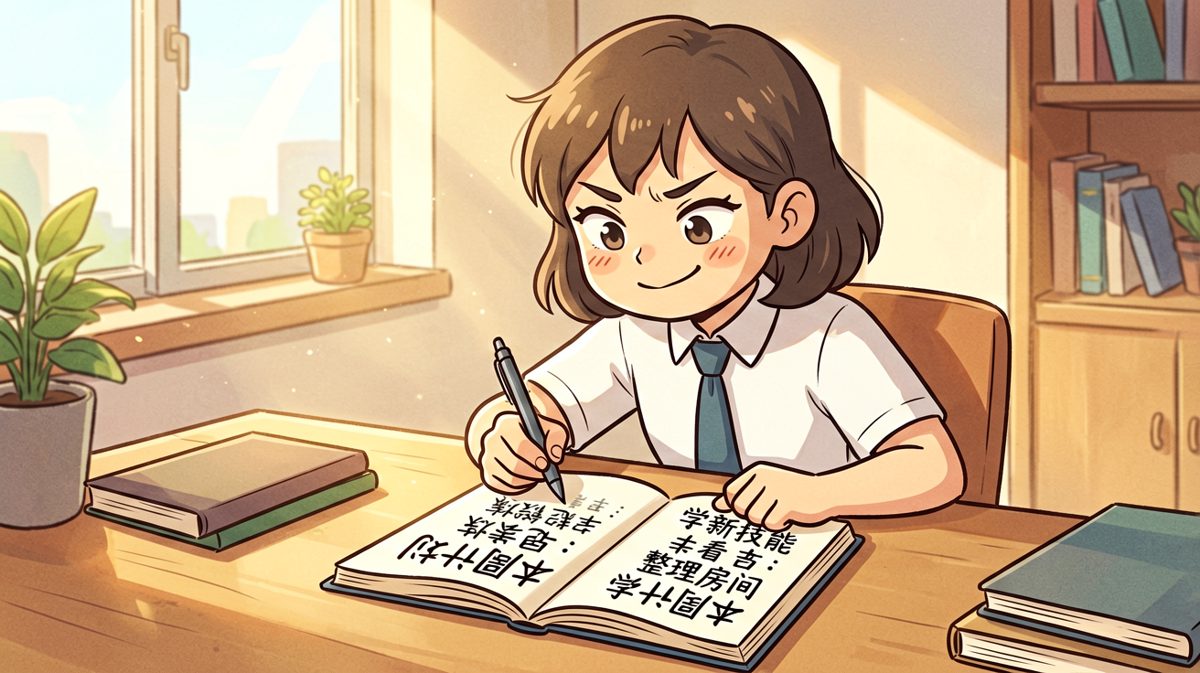 周六早上，雄心勃勃制定完美计划