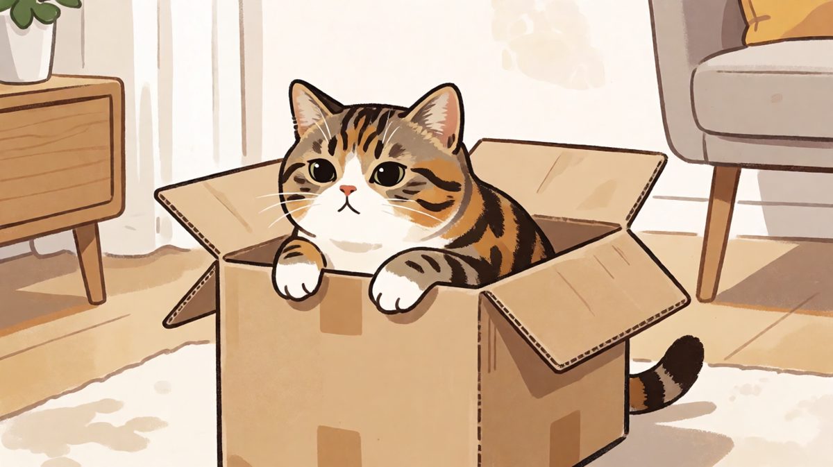箱子是我的，猫也是箱子的，谁也别想抢。
