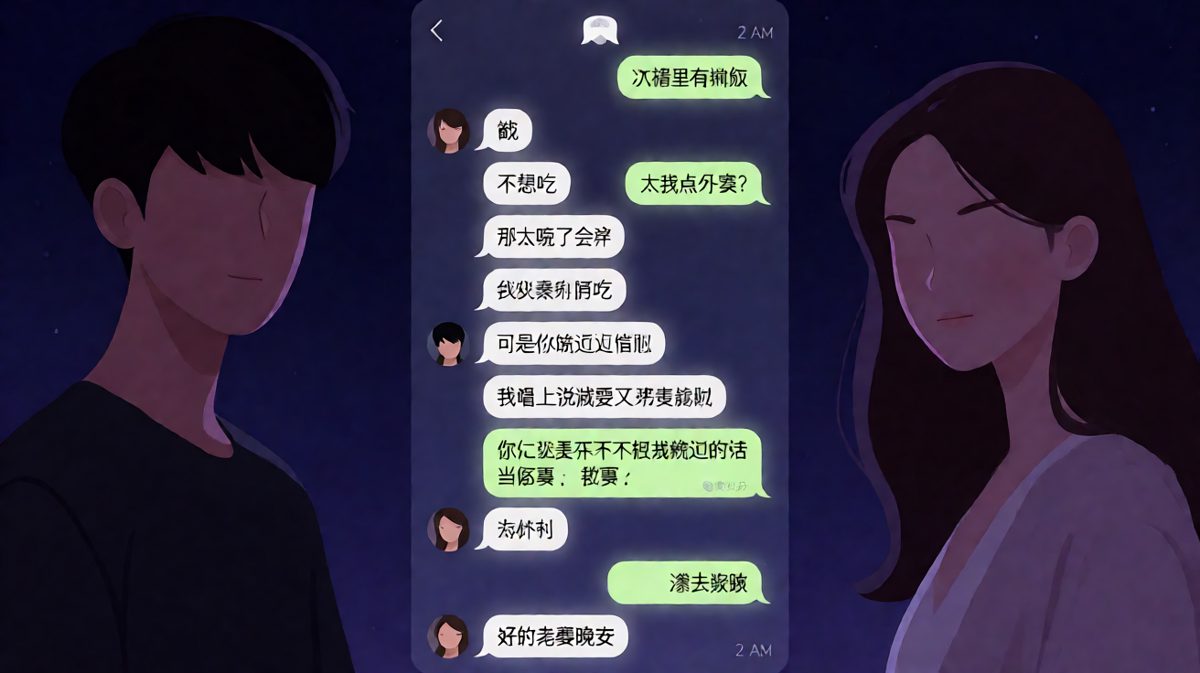 深夜两点的饿，能引出半小时辩论赛