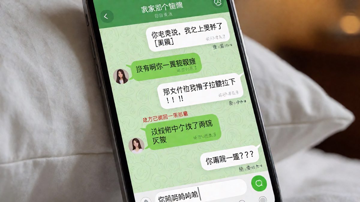 问胖不胖→没胖→那裤子怎么拉不上→因为你吃了两碗饭