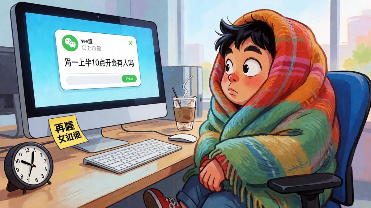 周一早晨的灵魂拷问：是上班重要还是被窝重要？