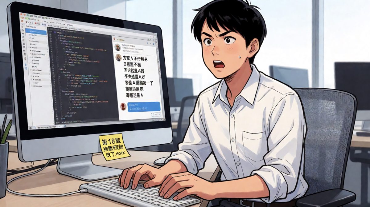 需求改了18版，甲方说'还是第一版最好'