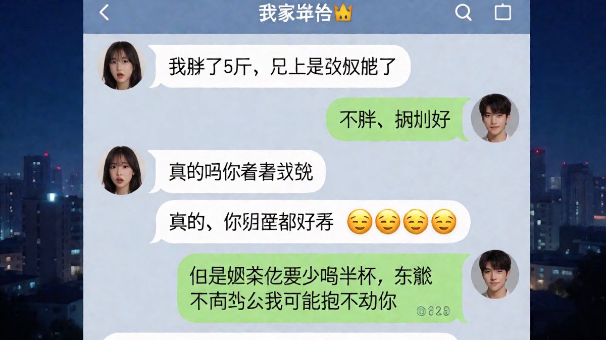 以为夸完就结束，结果男生补刀求生欲拉满