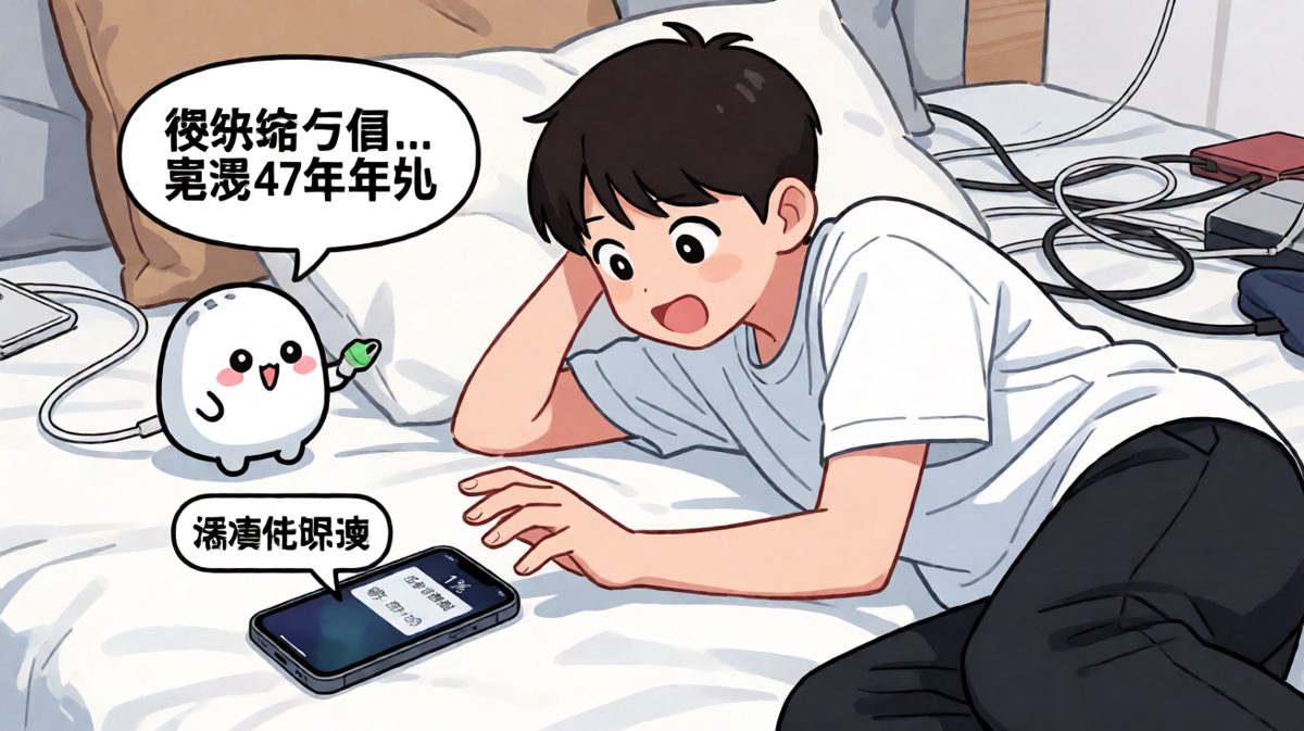 电量1%时的恐慌程度堪比世界末日