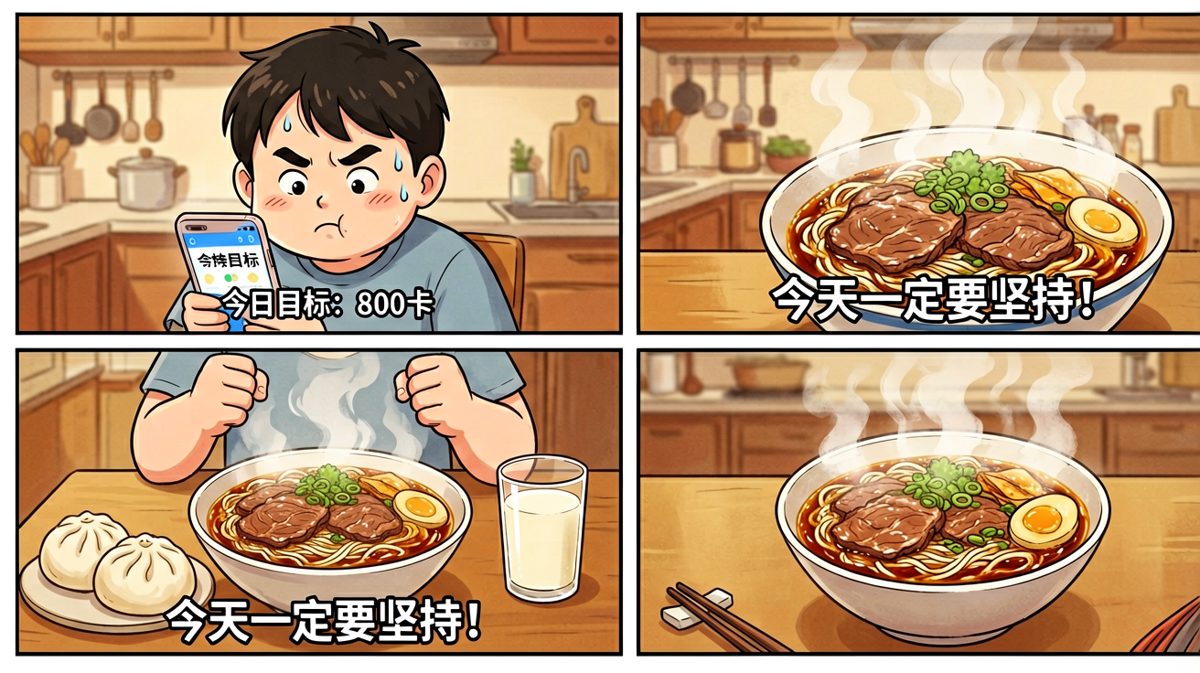 第1格：誓师大会，早餐桌上雄心壮志