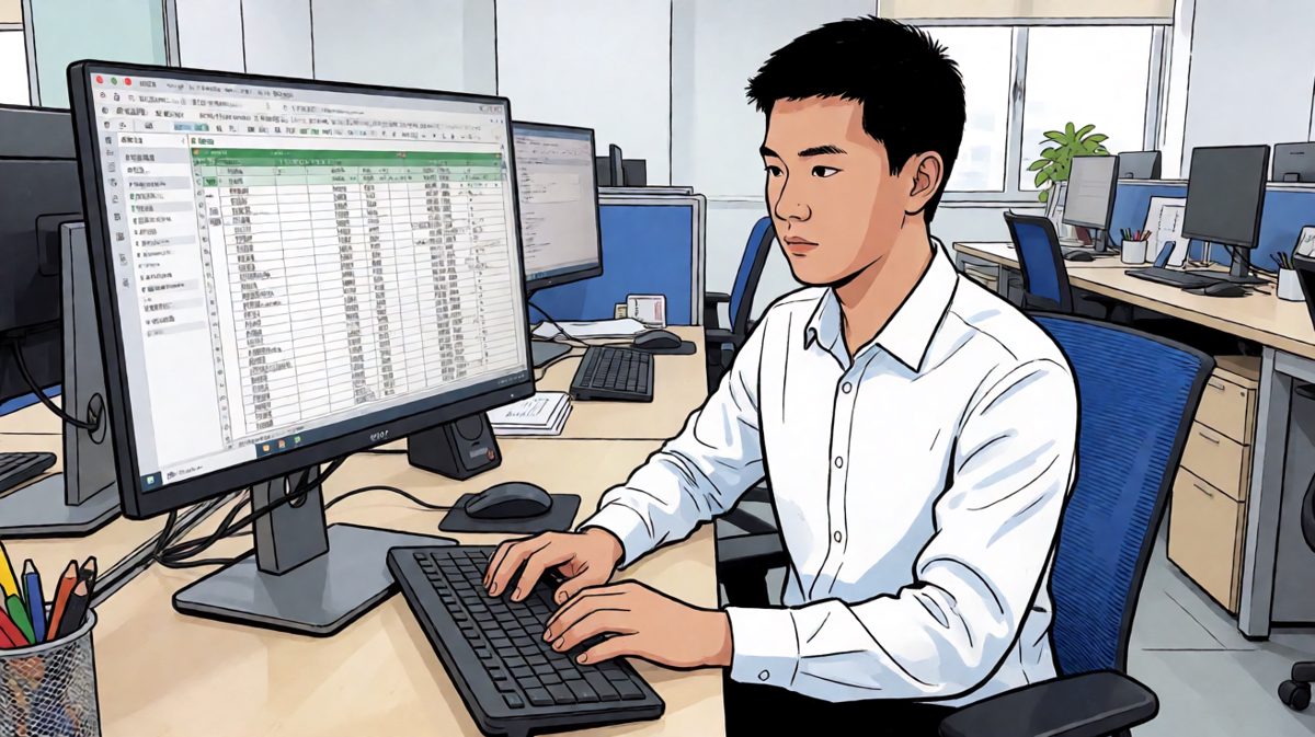 格子一：打工人开场，伪装成最努力的样子