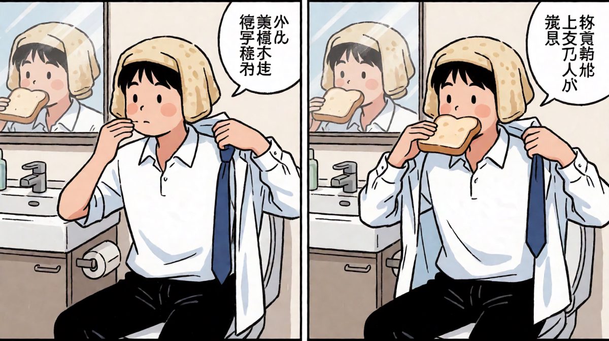 手忙脚乱准备出门
