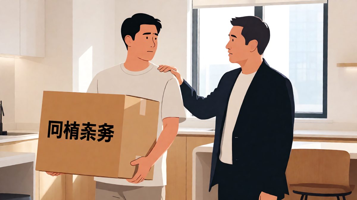 老板真诚地说："年轻人要多锻炼，这种机会很难得。"员工低头看了看自己抱的纸箱——保洁工具。