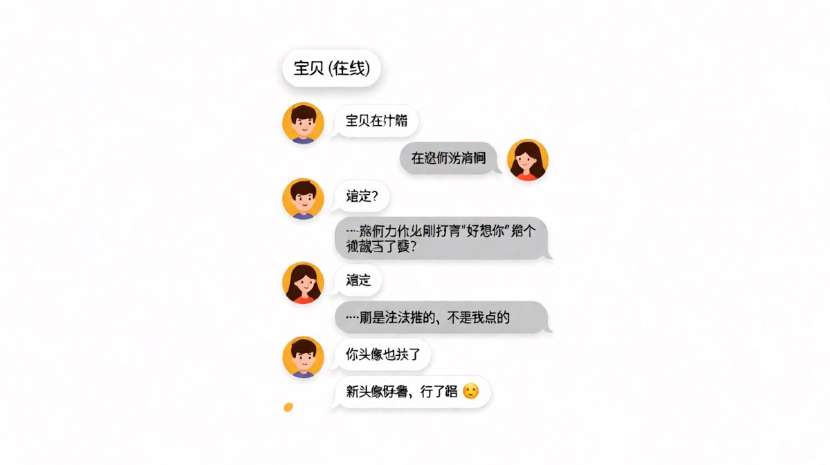 查岗翻车现场：嘴上说'在跟你说话'，手却已经给情头视频点了赞还换了头像。