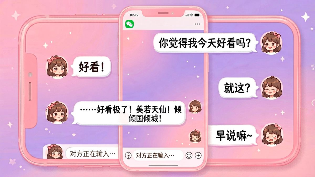 夸人艺术：从两个字到排比句，男生终于学会了求生欲修辞学。