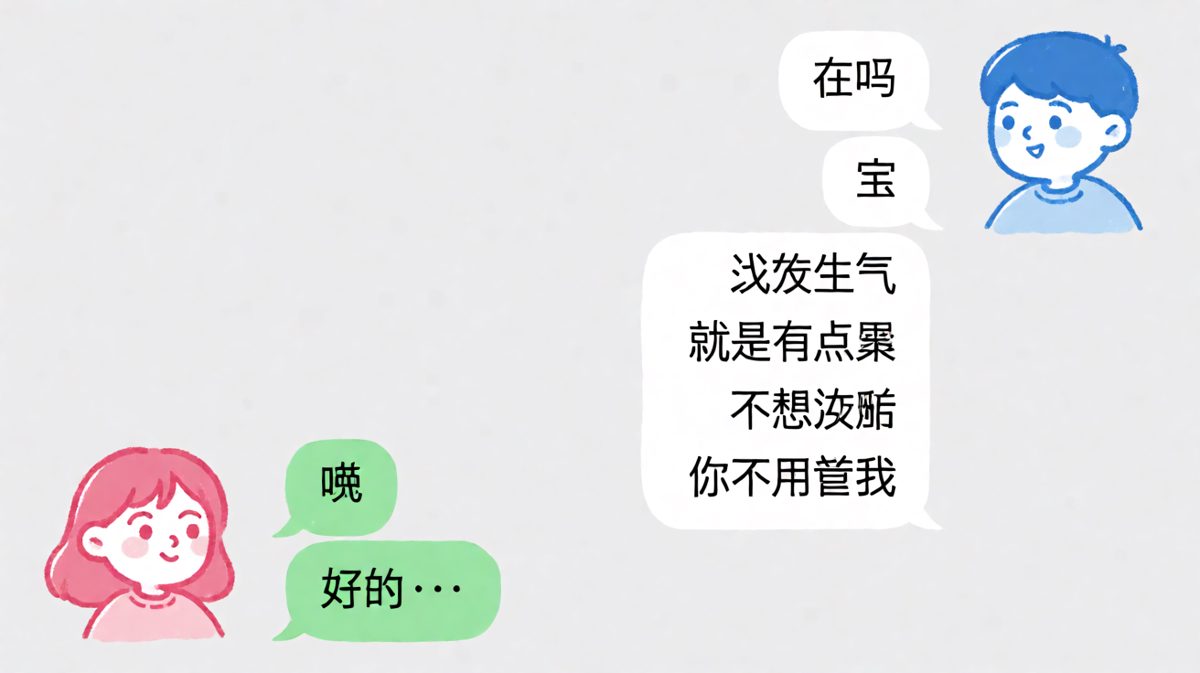男生开启长篇大戏，女生两字终结全场