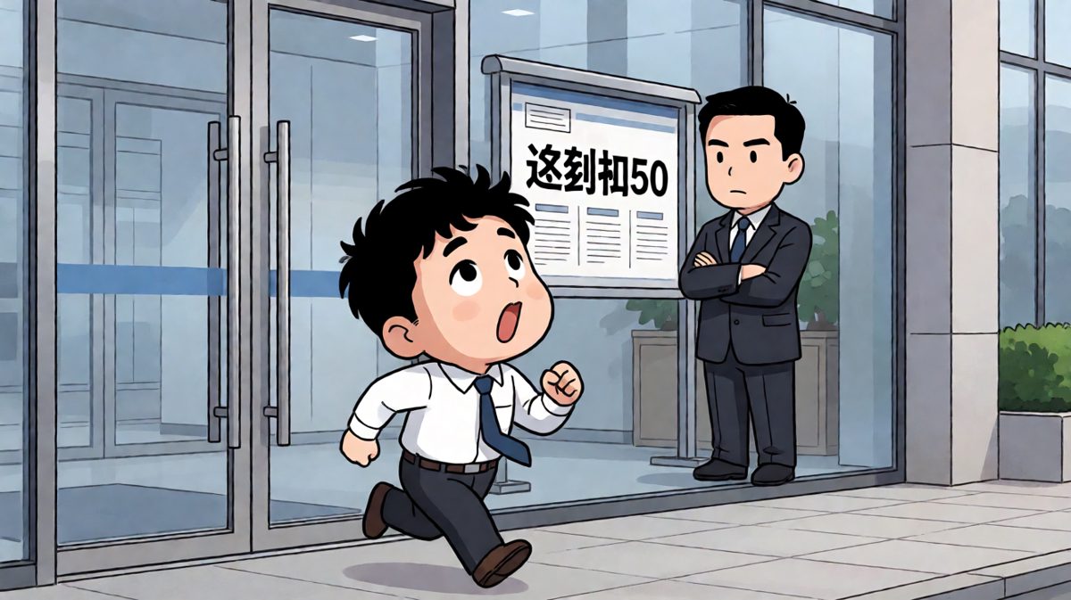 千辛万苦刚到公司，被老板当头撞见