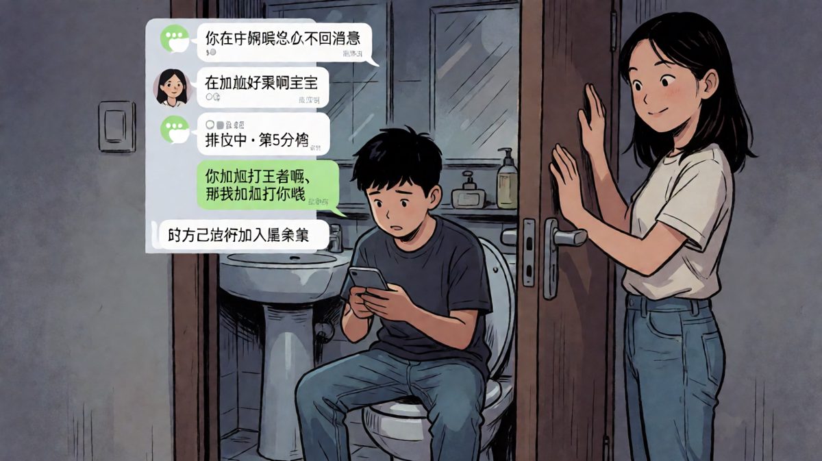 加班借口撞上游戏在线，当场社死