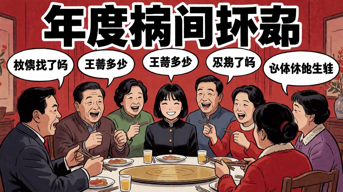 春节回家一趟，相当于被审讯了一遍