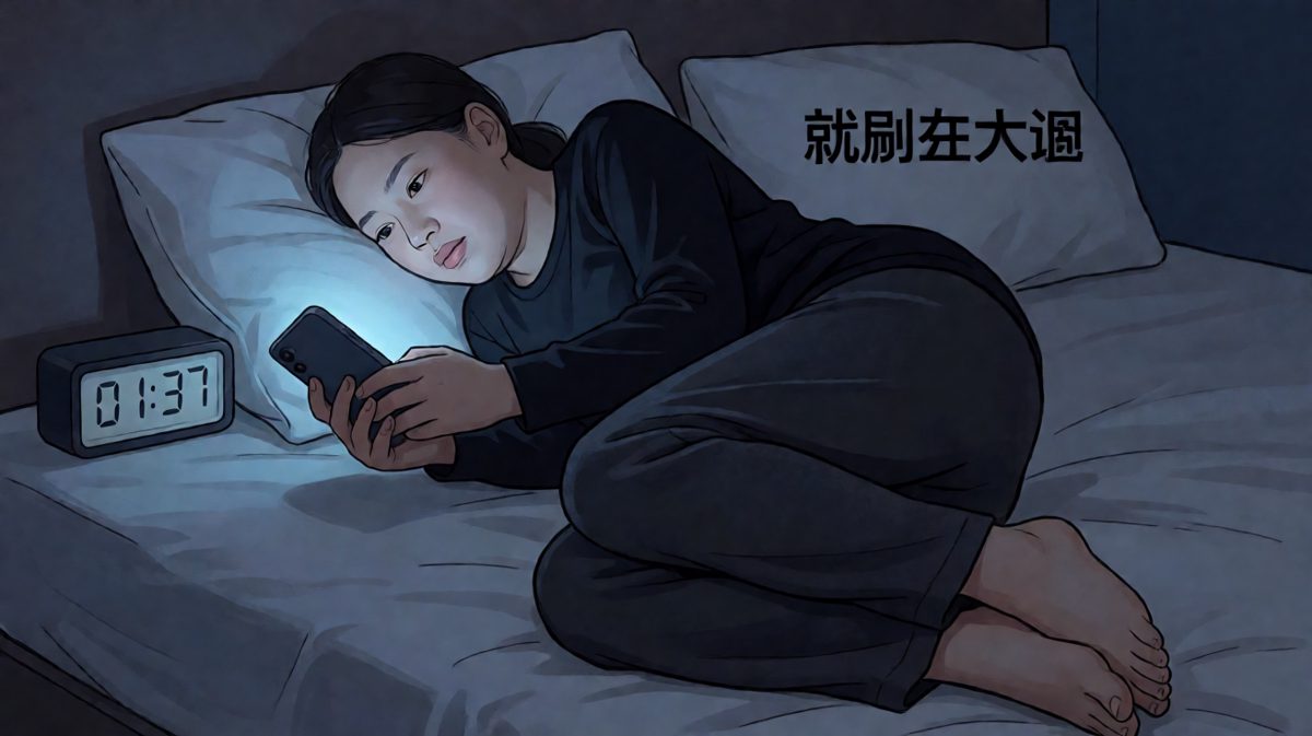 睡前计划 vs 实际操作，永远差了一个晚上