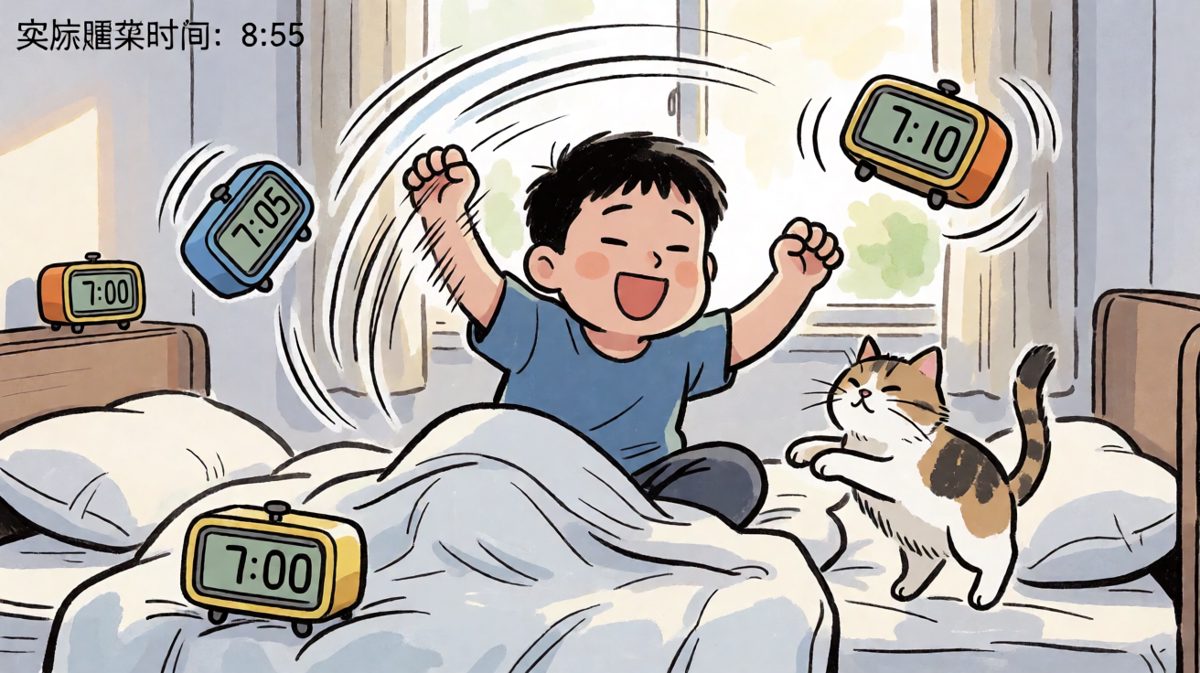 闹钟响了？不存在的，按掉继续睡！