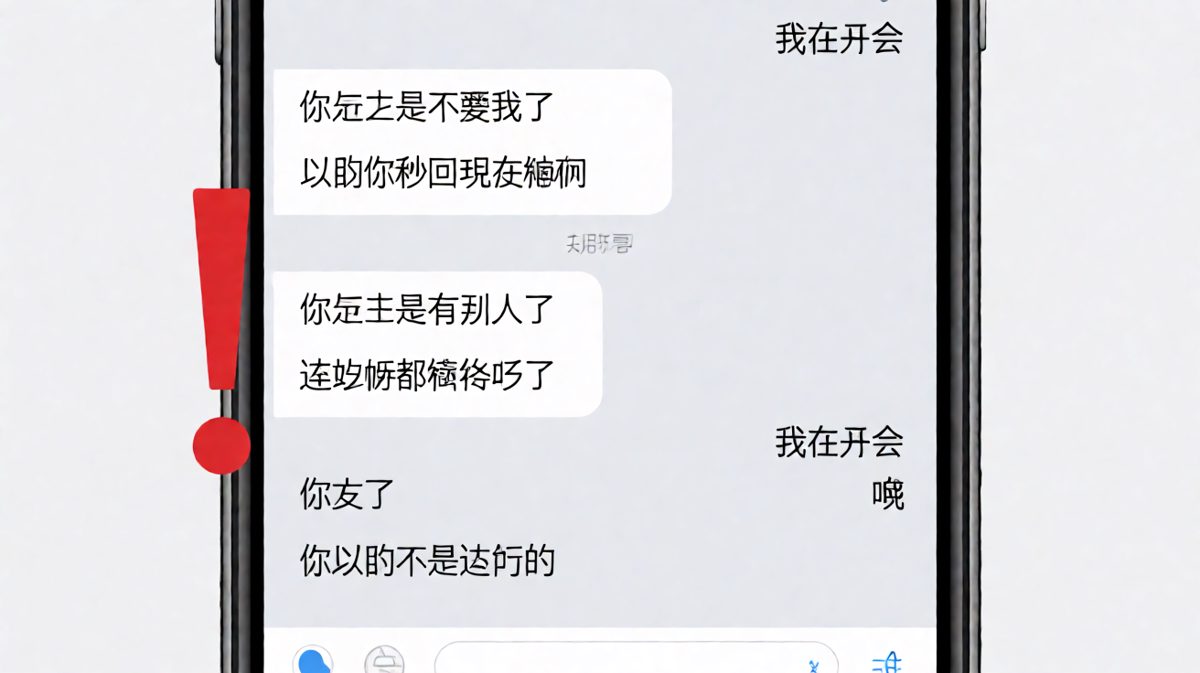 小作文轰炸对面只回一个字——在开会，男朋友的世界你不懂。
