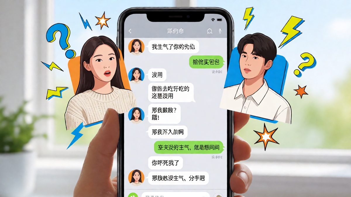 '我没生气'背后的连环陷阱，男生步步踩雷终局崩盘