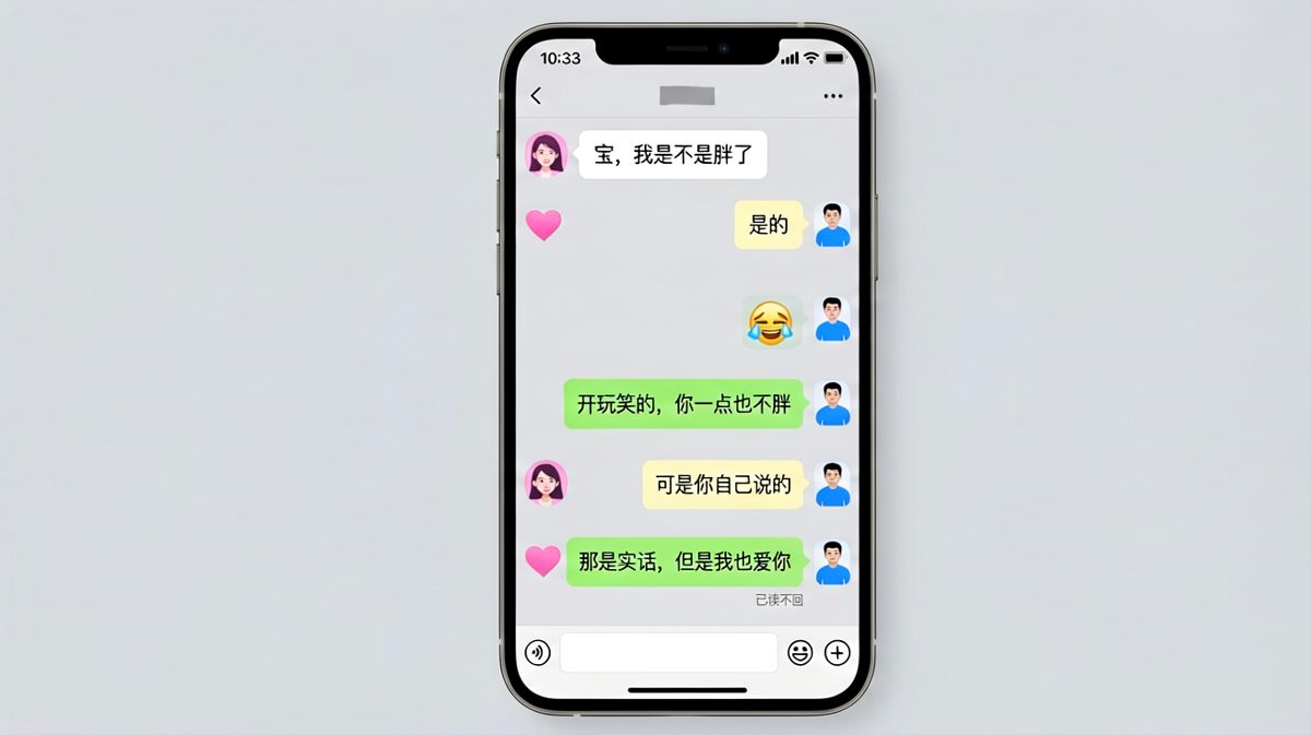 当她说'我是不是胖了'，他的诚实反手就是一个刀。
