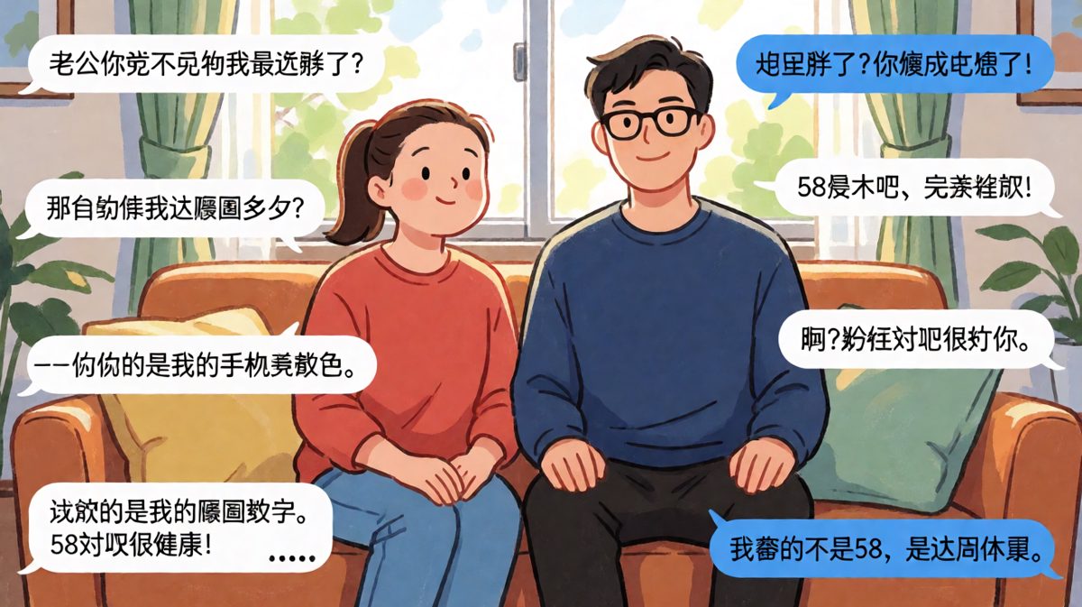 男友对袜子颜色了如指掌，对体重数字永远猜错。
