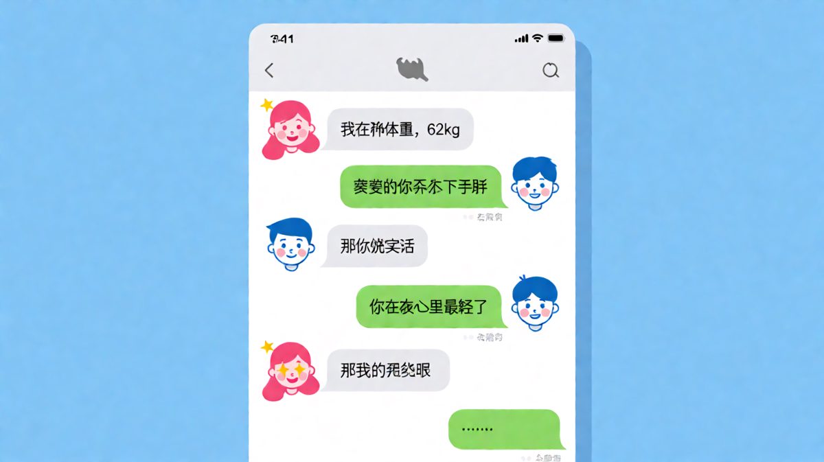 '你在我心里最轻了'——结果被一句话打回原形