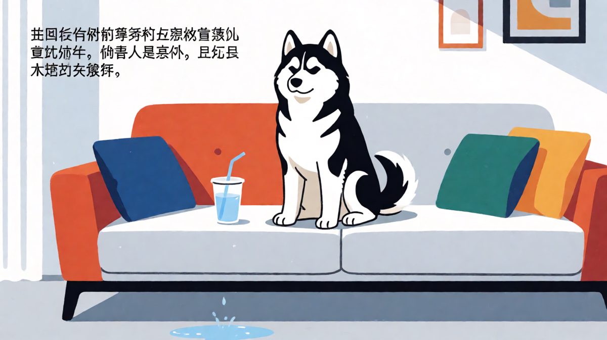 不是我喝的，是水自己跳进去的。