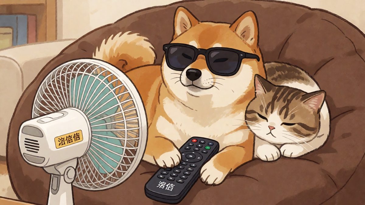 柴犬：这日子，简直不要太惬意~