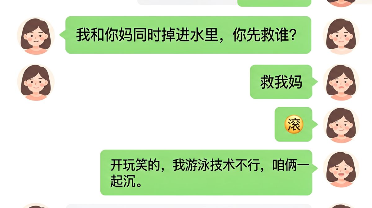 送命题瞬间变喜剧现场