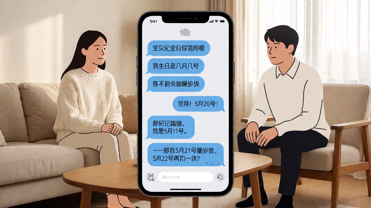 纪念日没忘，但日子记错了，还学会了分期付款。