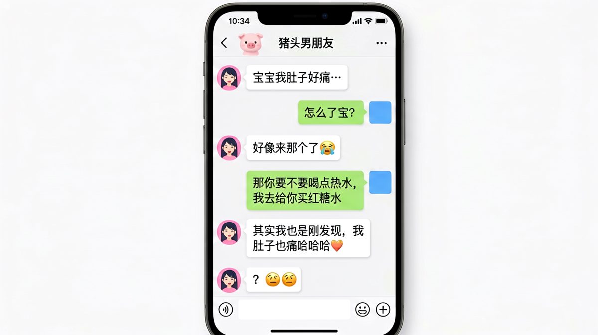 女生装痛经，男生反手比她还痛