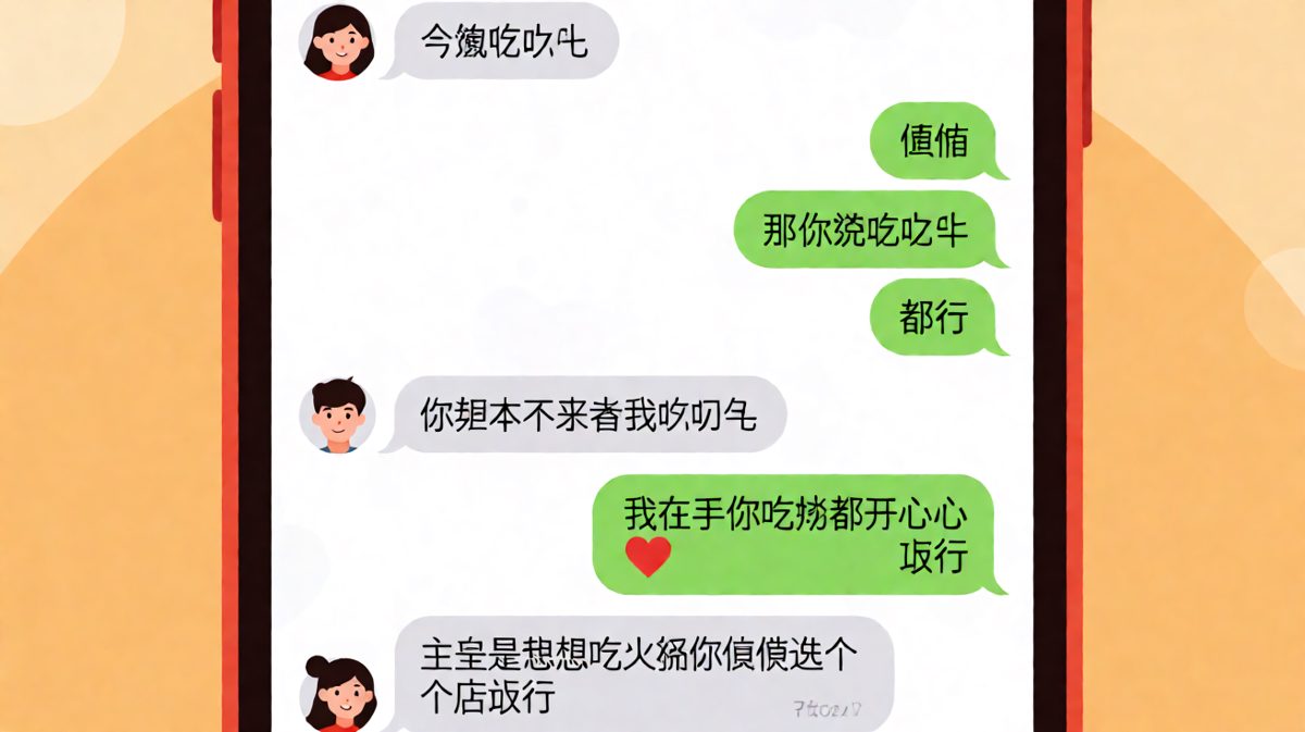 男生用'随便'设下甜蜜陷阱，最后图穷匕见要吃火锅