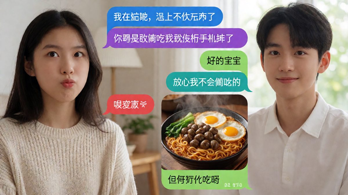 说不会偷吃转头就发了螺蛳粉自拍，这操作绝了