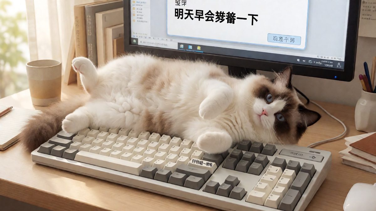 上班？不，上班只是猫的消遣。