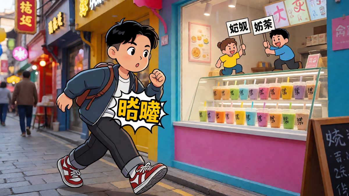 路过奶茶店，内心天人交战