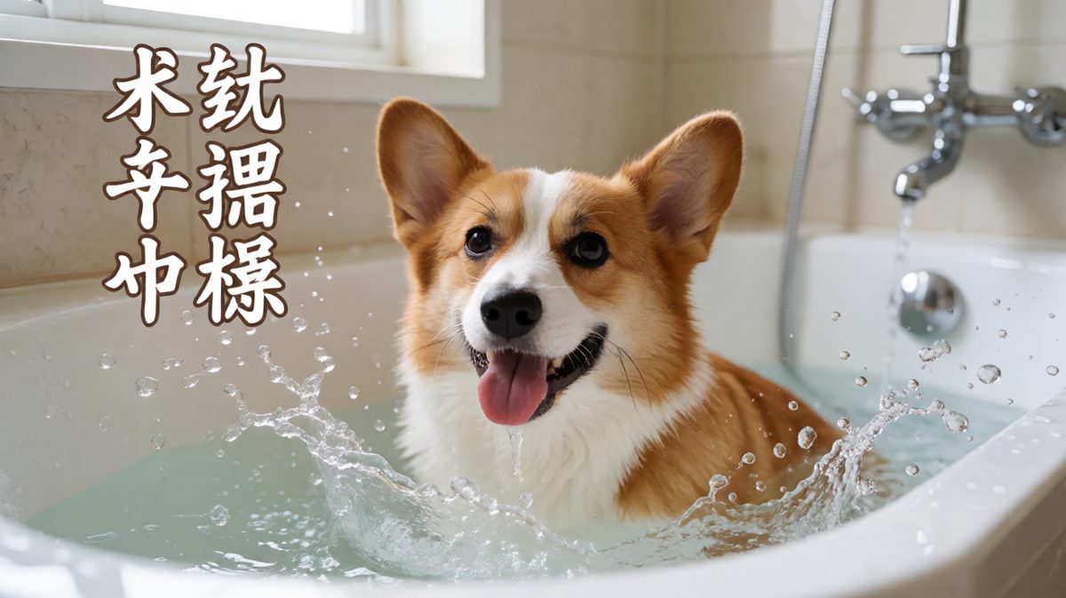 柯基：本汪这是在进行水上SPA！