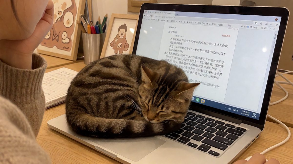 猫咪：你的工作就是我的床！