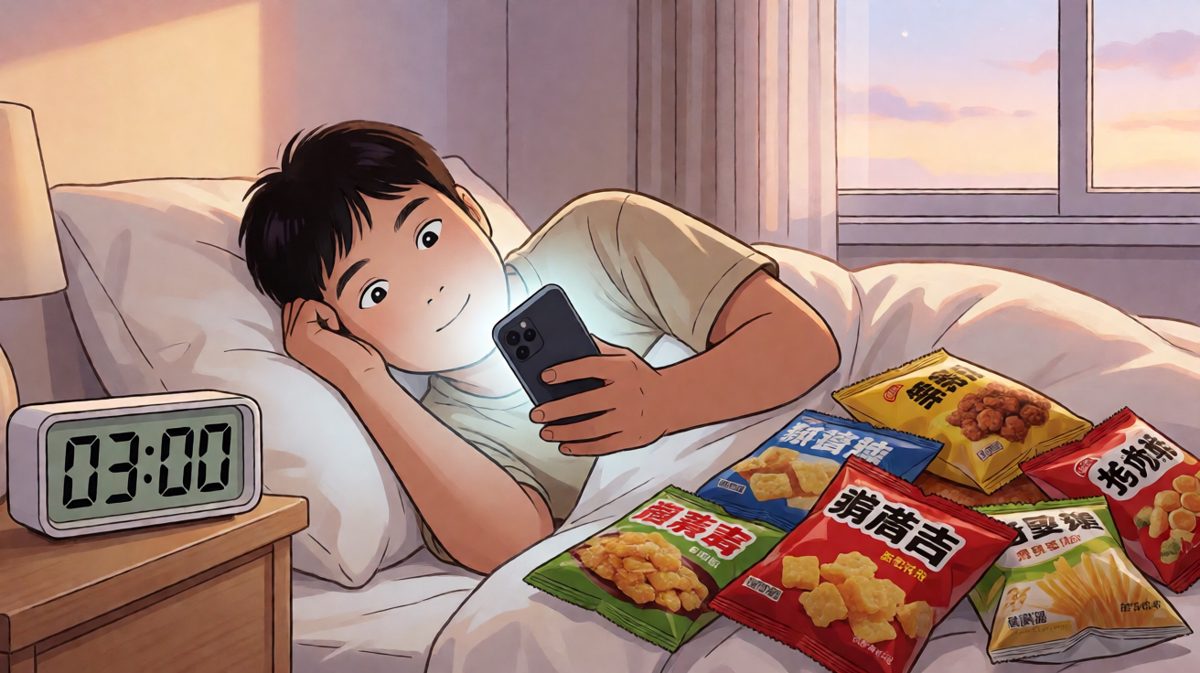 熬夜不是在玩手机，是在和明天谈判