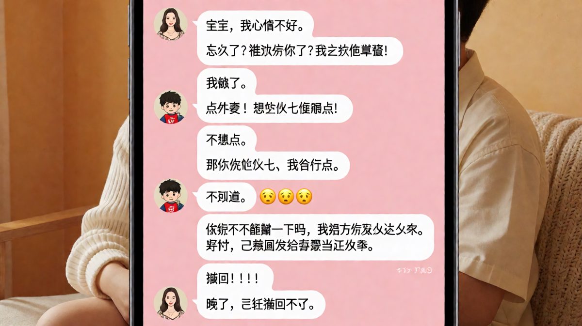 女生让男生猜心情，男生一猜就猜错，最后还被抓了现行