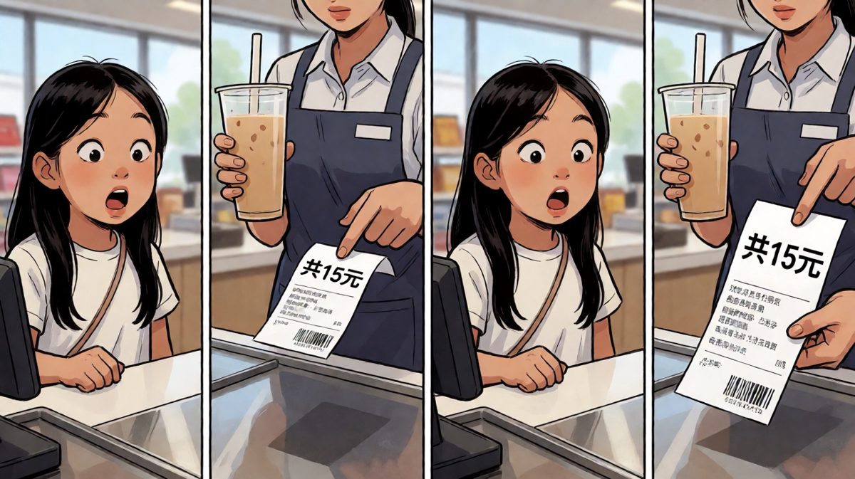 店员解释规则，女孩表情崩溃