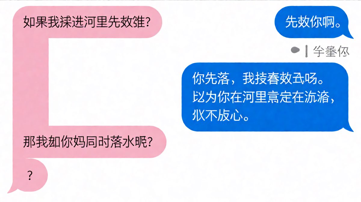 求生欲拉到满格，但思路清奇。